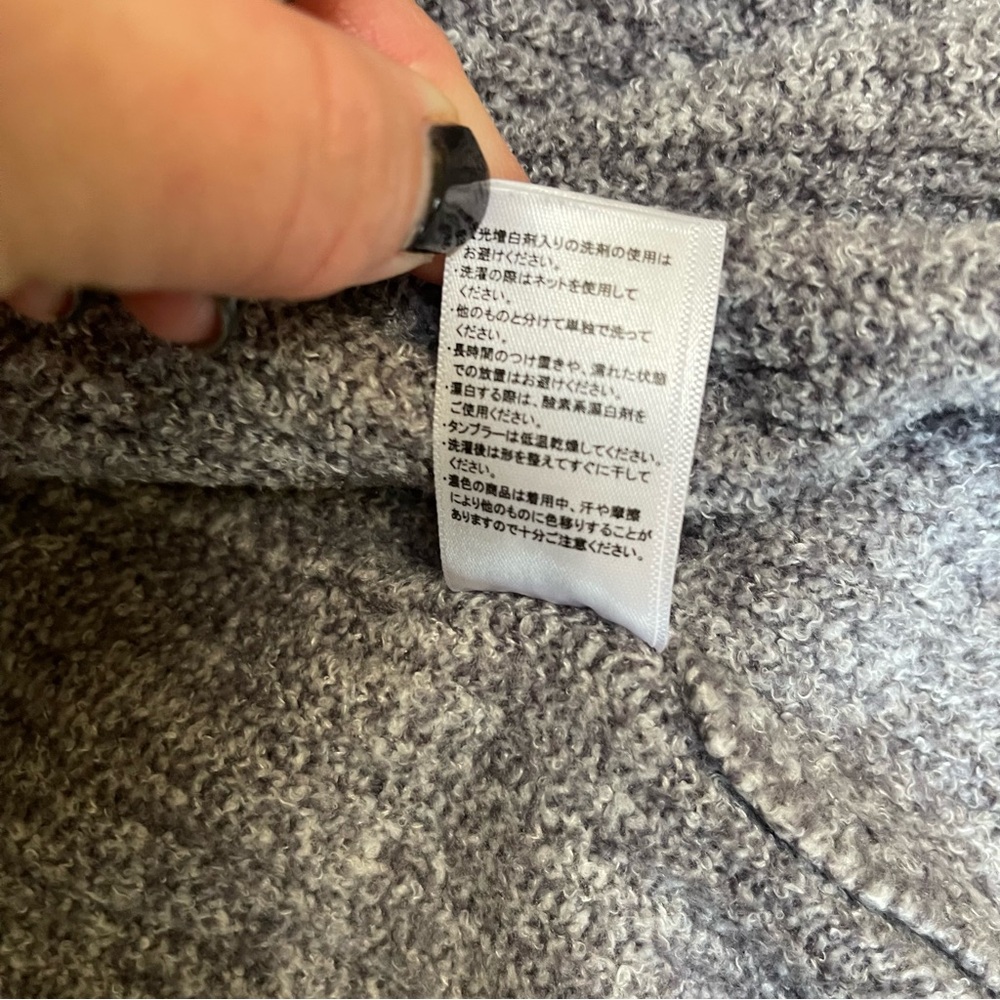 Barefoot Dreams CozyChic Lite Ribbed Robe S / M in Pacific Blue Pearl (Gray) - Picture 10 of 11